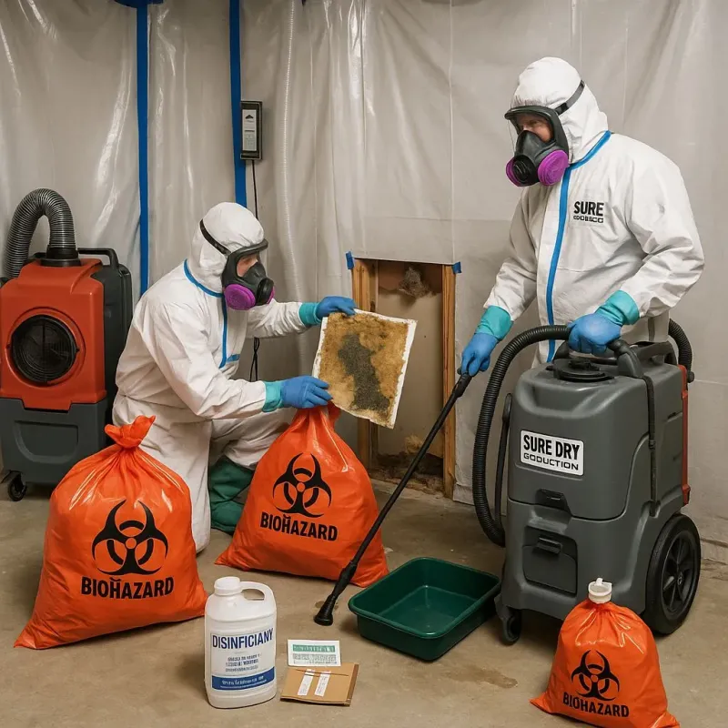 Contaminated Water Handling Protocols process in Windsor Heights, IA